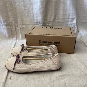 L.L. Bean Light Pink Ballet Flats with Bow